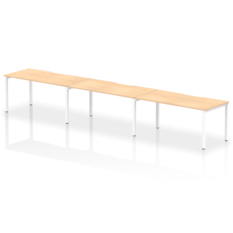 Evolve Plus Single Row Bench Desk - 3 Person - Image 30