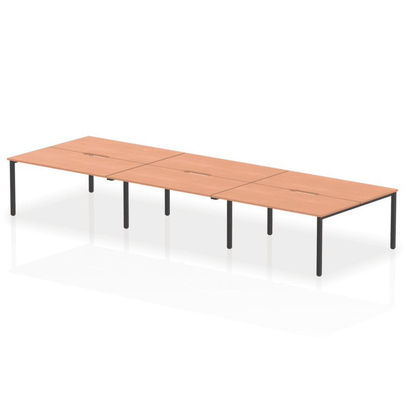 Evolve Plus B2B Bench Desk - 6 Person - Image 49