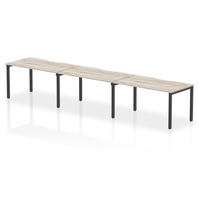 Evolve Plus Single Row Bench Desk - 3 Person - Image 44