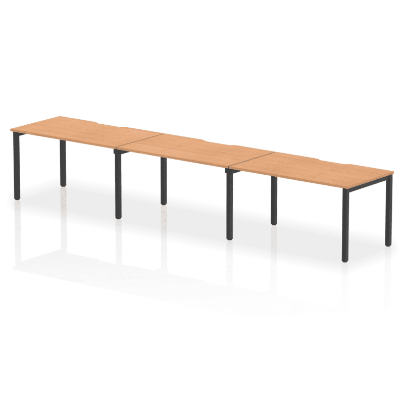 Evolve Plus Single Row Bench Desk - 3 Person - Image 46