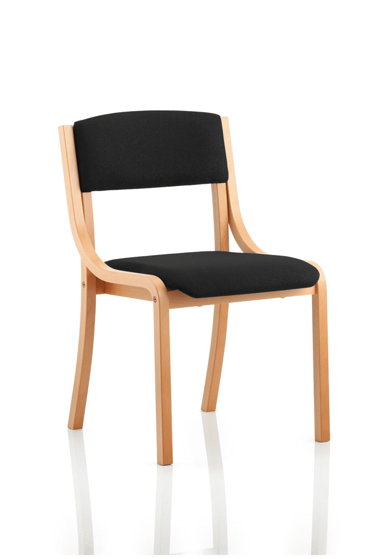Madrid Wooden Frame Visitor Chair with Arms - Image 2