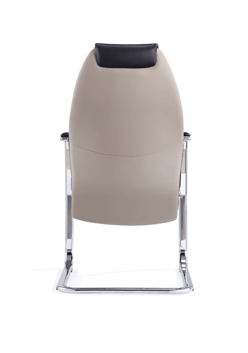 Mien High Back Leather Cantilever Visitor Office Chair - Image 7