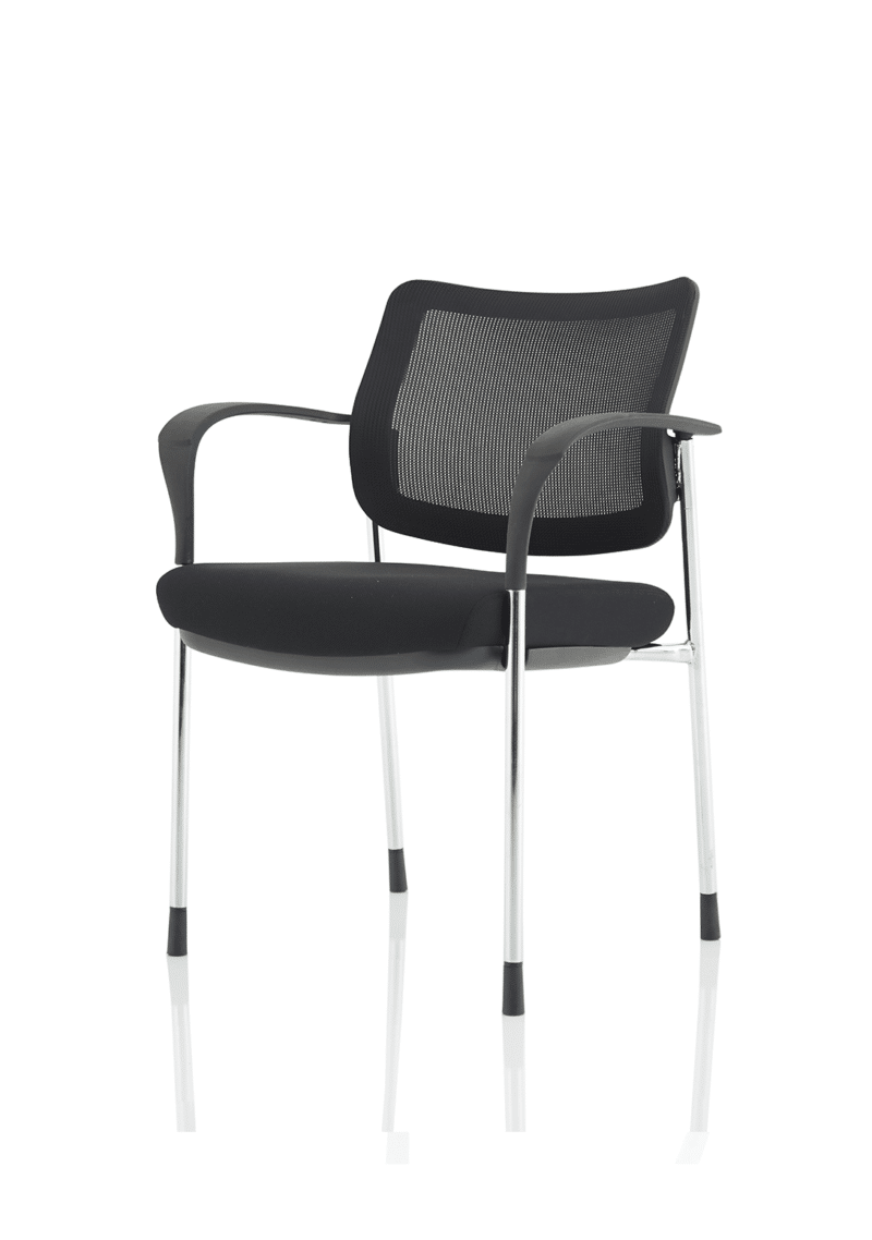 Brunswick Deluxe Medium Back Stacking Visitor Office Chair with Arms - Image 2