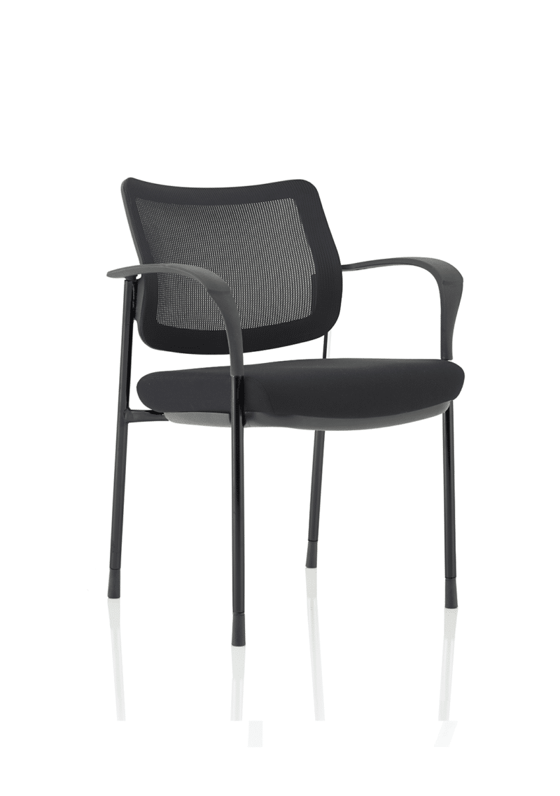 Brunswick Deluxe Medium Back Stacking Visitor Office Chair with Arms - Image 3