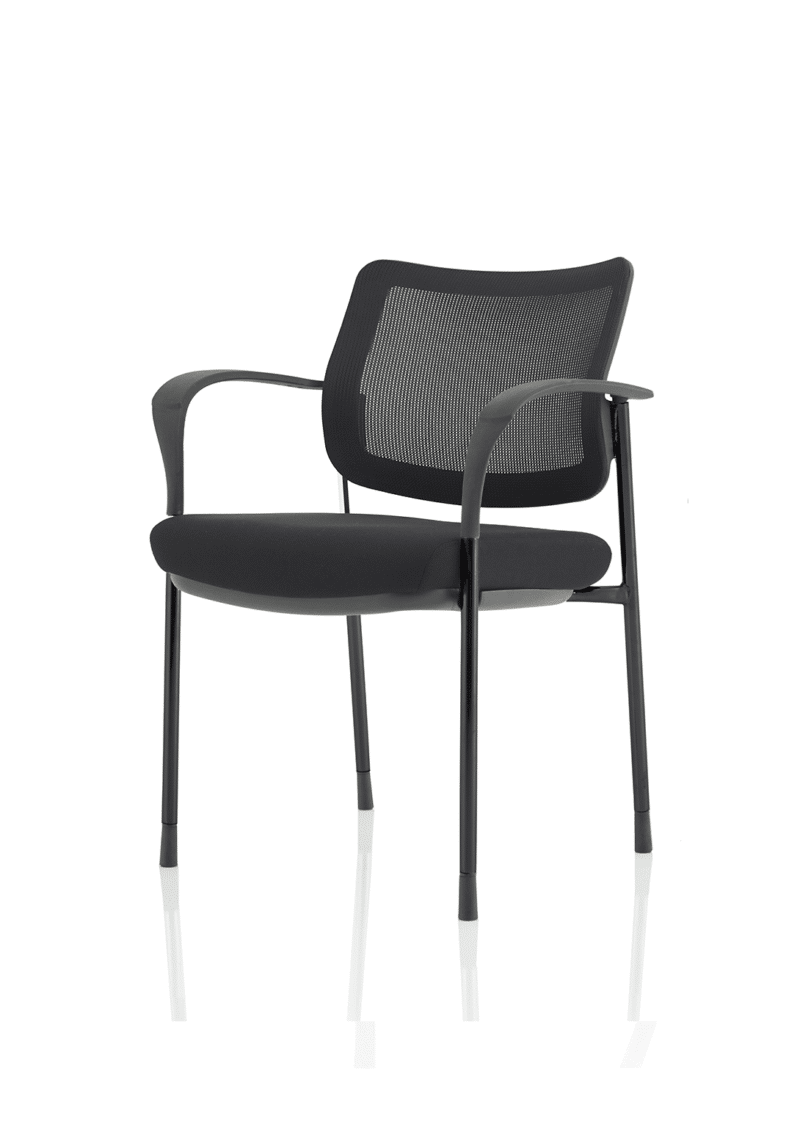 Brunswick Deluxe Medium Back Stacking Visitor Office Chair with Arms - Image 4