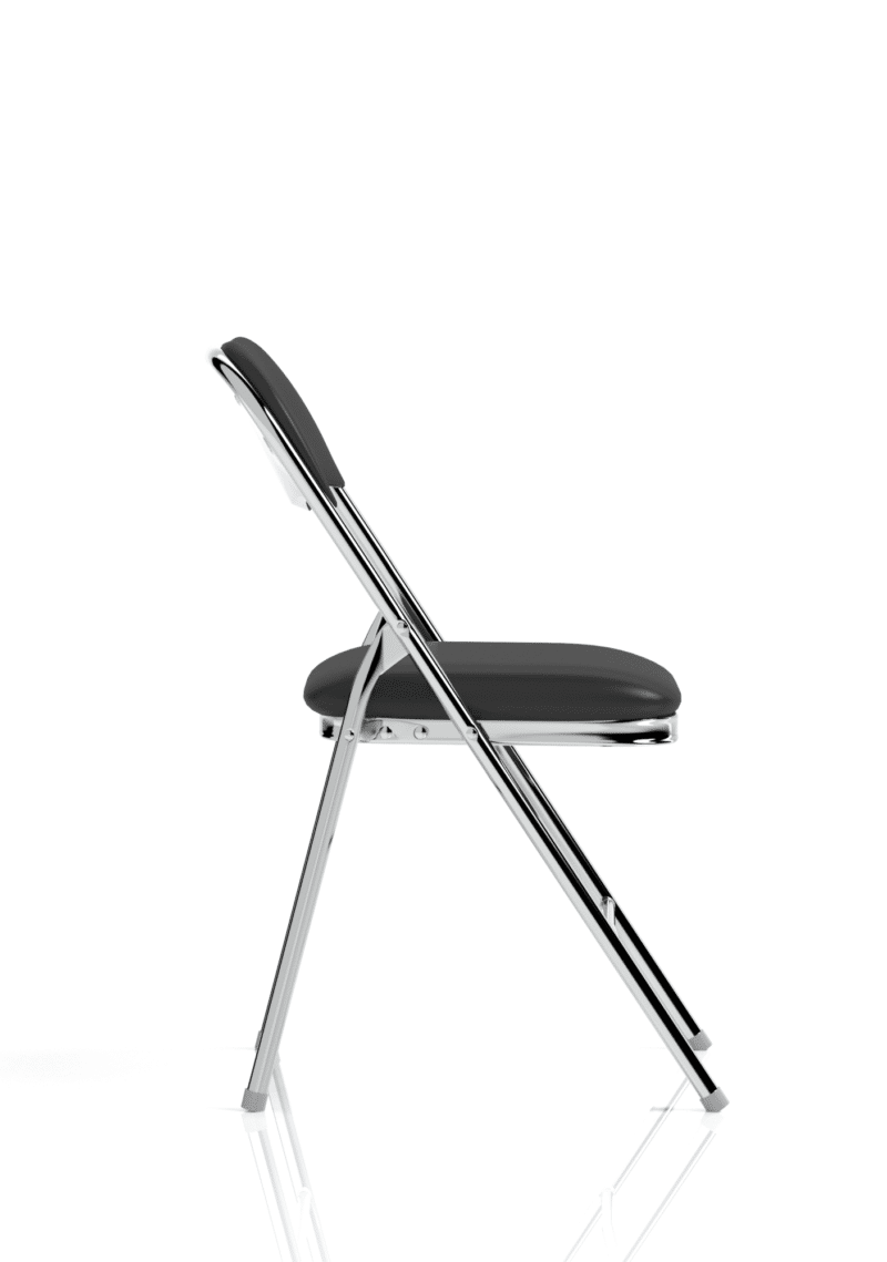 Sicily Black Polyurethane Folding Chair - Image 16
