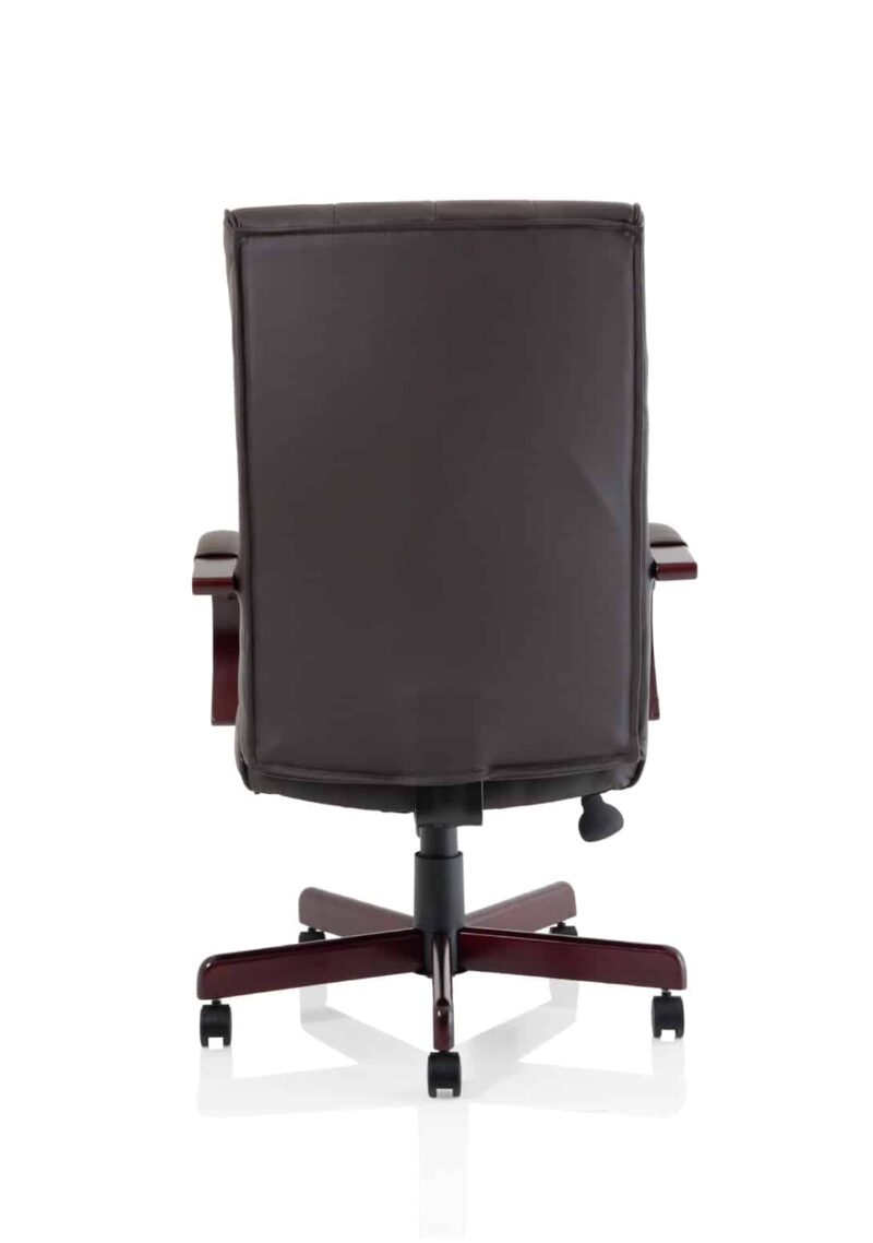 Chesterfield High Back Leather Executive Office Chair with Arms - Image 24