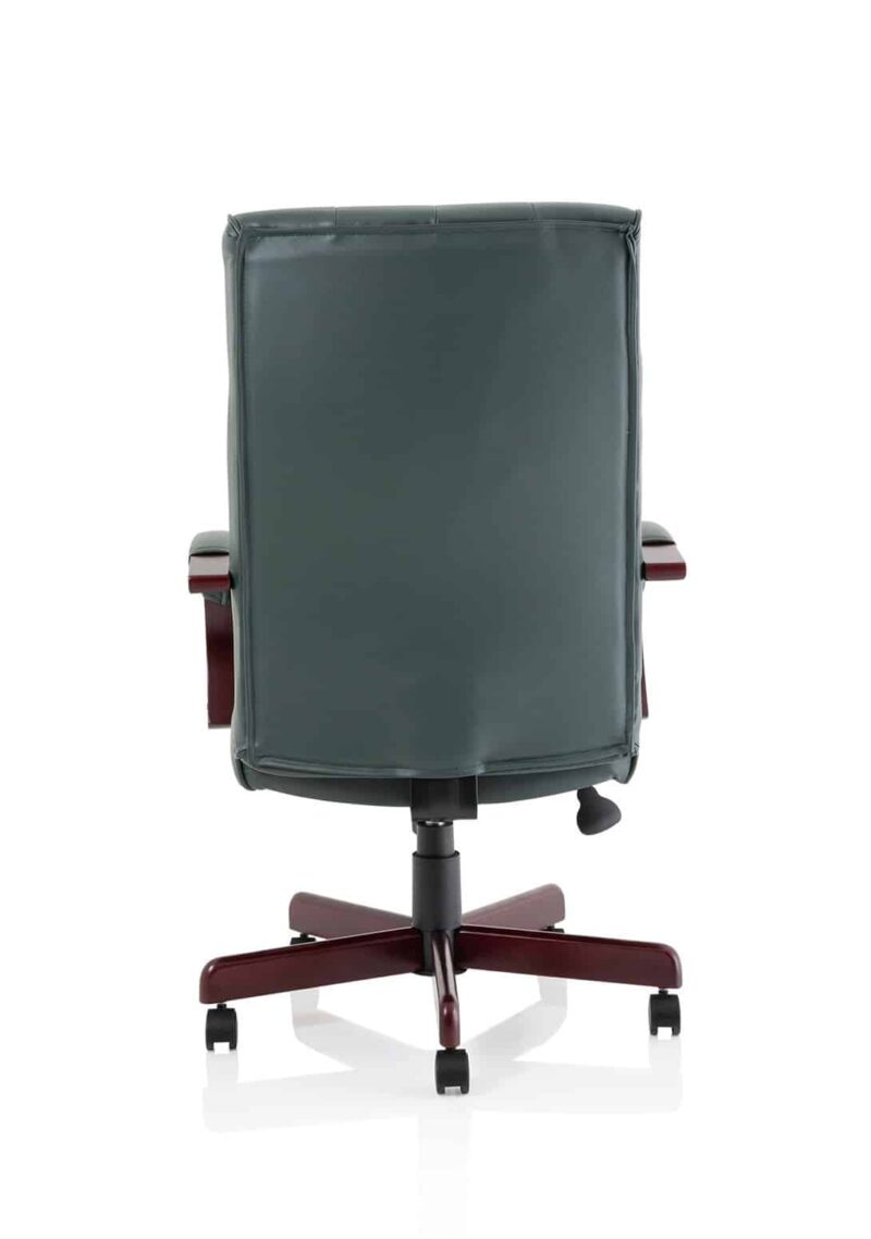 Chesterfield High Back Leather Executive Office Chair with Arms - Image 6