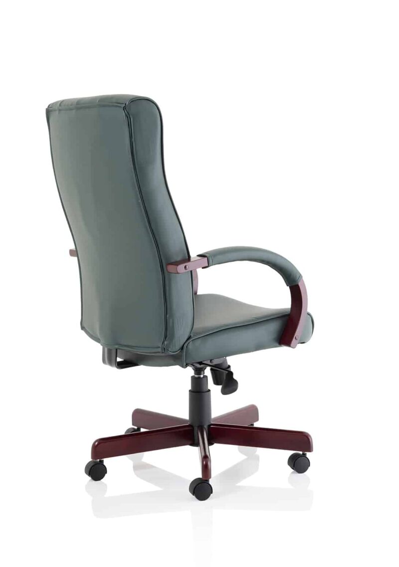 Chesterfield High Back Leather Executive Office Chair with Arms - Image 7