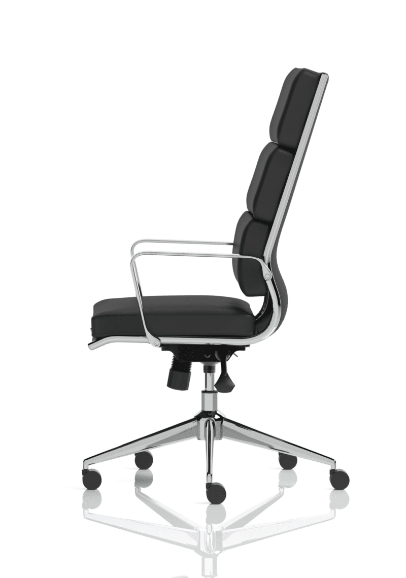 Savoy High Back Executive Black Leather Office Chair with Arms - Image 5