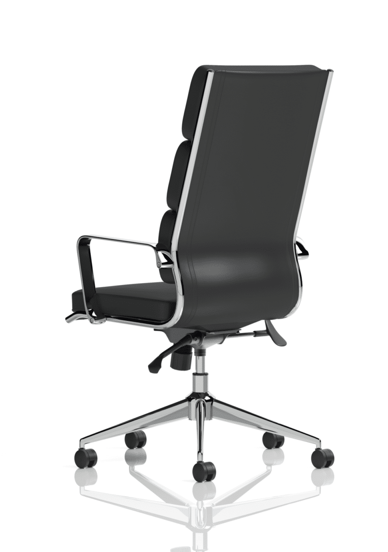 Savoy High Back Executive Black Leather Office Chair with Arms - Image 6