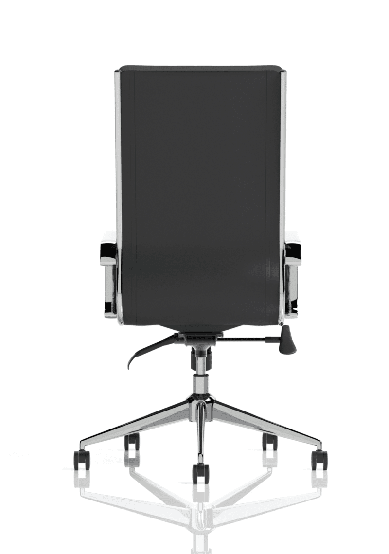 Savoy High Back Executive Black Leather Office Chair with Arms - Image 7