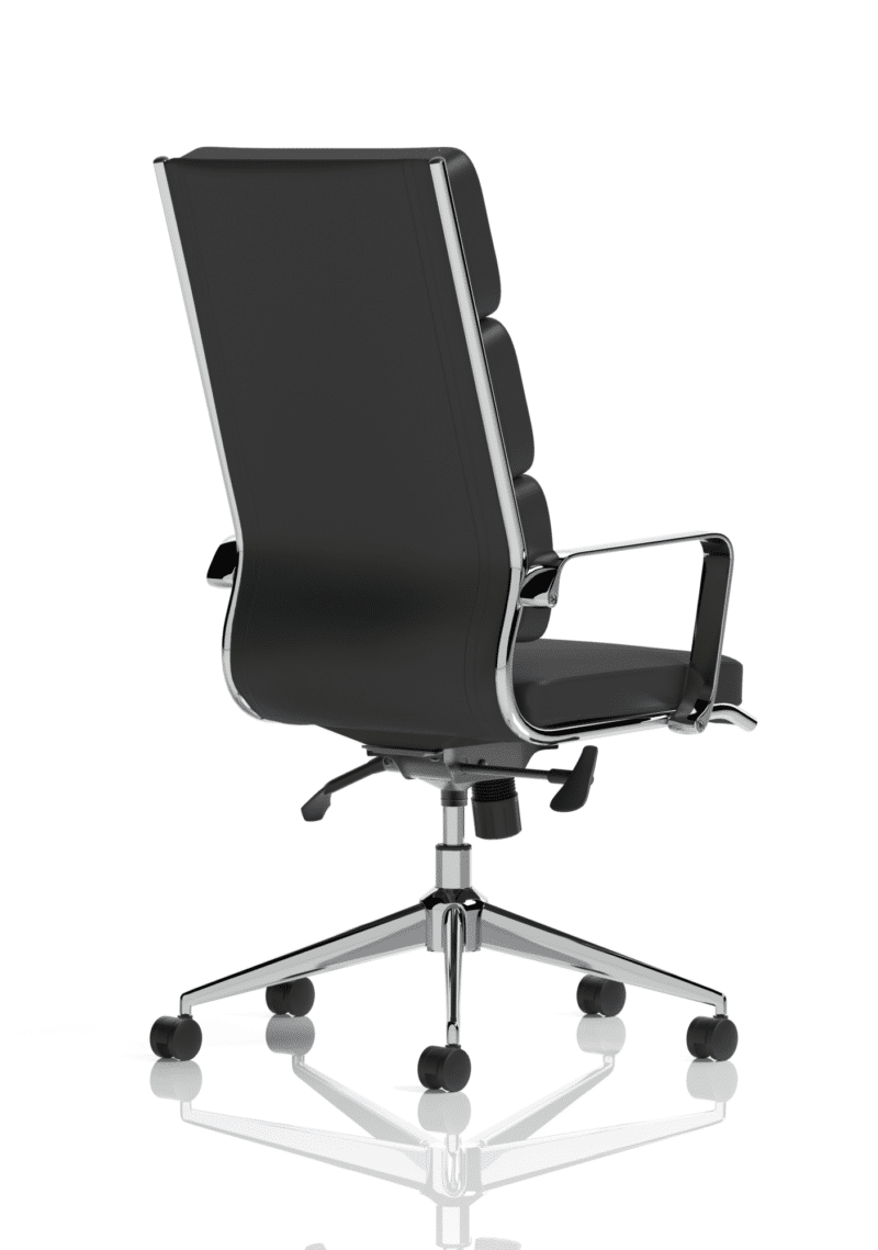 Savoy High Back Executive Black Leather Office Chair with Arms - Image 8
