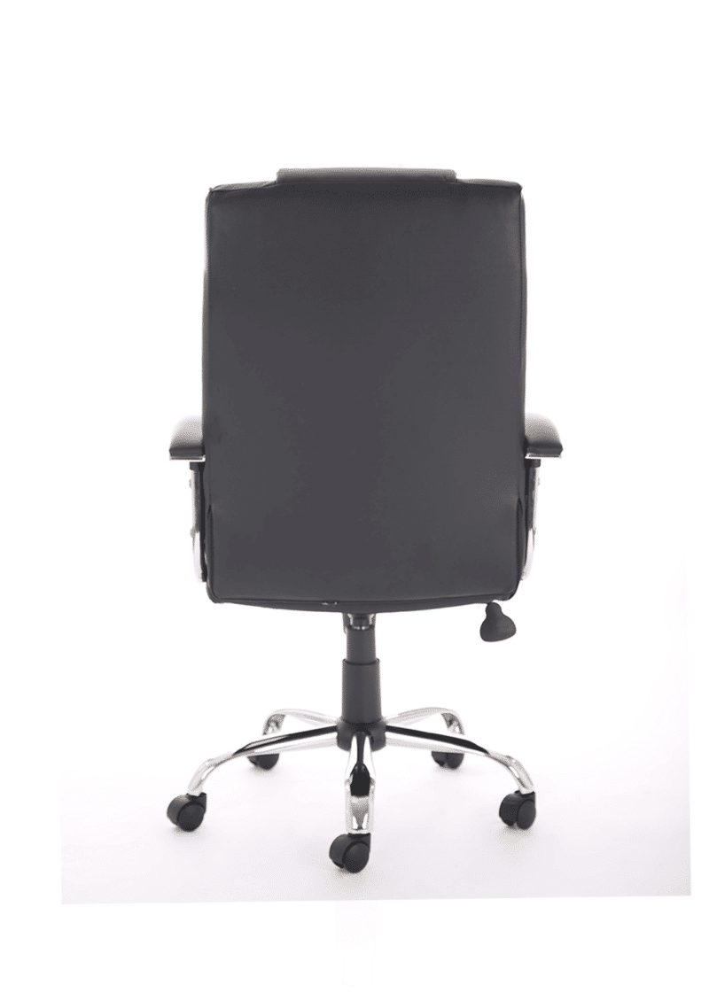 Thrift High Back Executive Black Leather Office Chair with Arms - Image 3