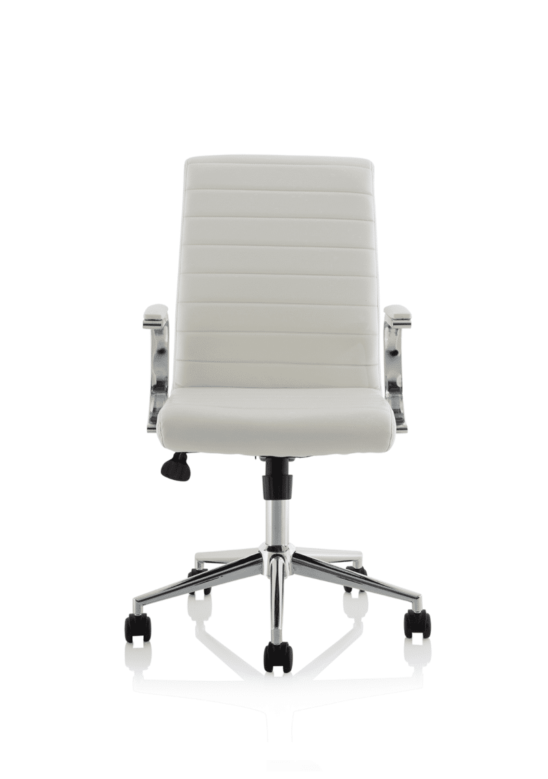 Ezra Medium Back Leather Executive Office Chair with Arms - Image 10