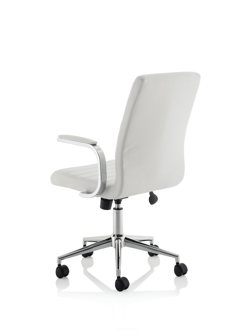 Ezra Medium Back Leather Executive Office Chair with Arms - Image 13