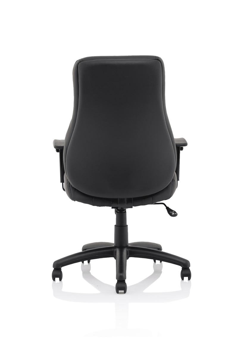 Winsor Medium Back Executive Black Leather Office Chair with Arms - Image 8