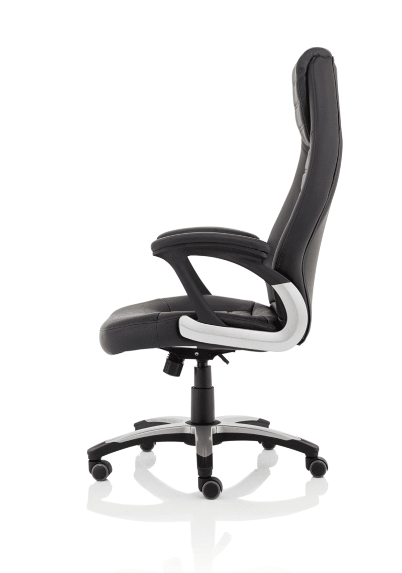 Metropolis High Back Black Leather Executive Office Chair - Image 4
