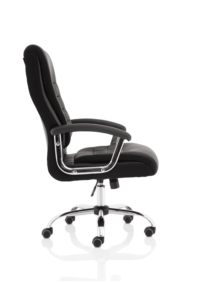 Dallas High Back Black Leather Executive Office Chair with Arms - Image 8