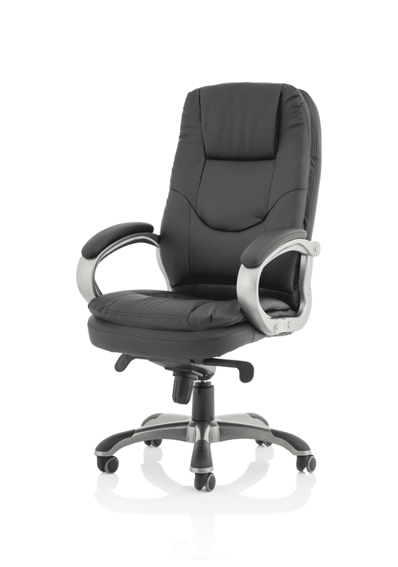 Oscar High Back Black Executive Office Chair with Arms - Image 3