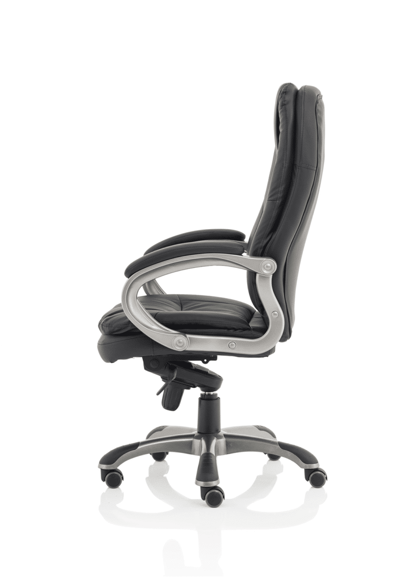 Oscar High Back Black Executive Office Chair with Arms - Image 4