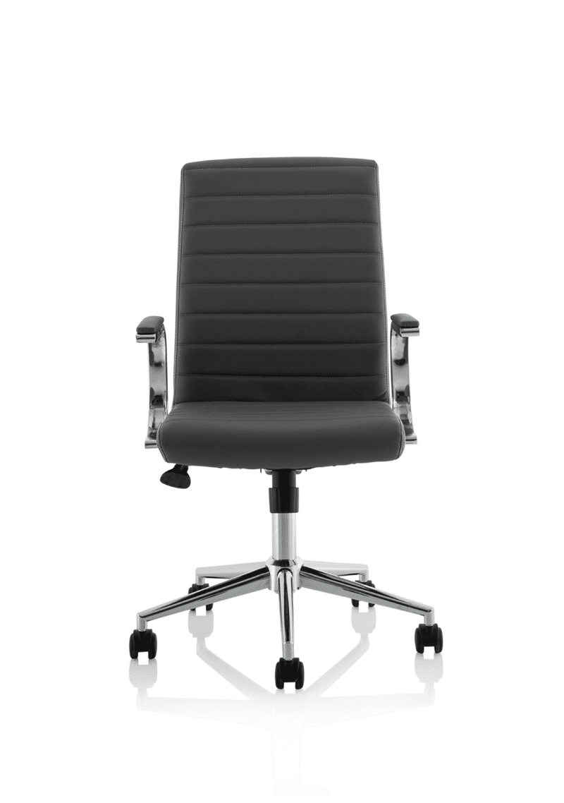 Ezra Medium Back Leather Executive Office Chair with Arms - Image 25