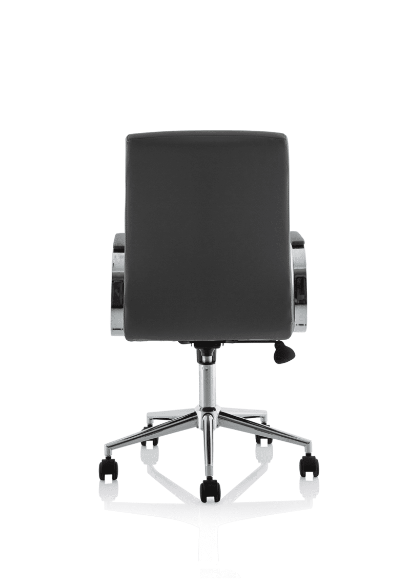 Ezra Medium Back Leather Executive Office Chair with Arms - Image 29
