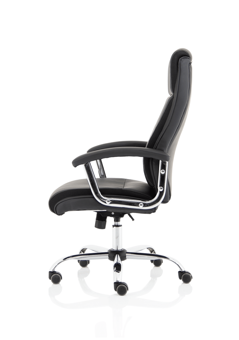 Hatley High Back Black Leather Executive Office Chair with Arms - Image 4