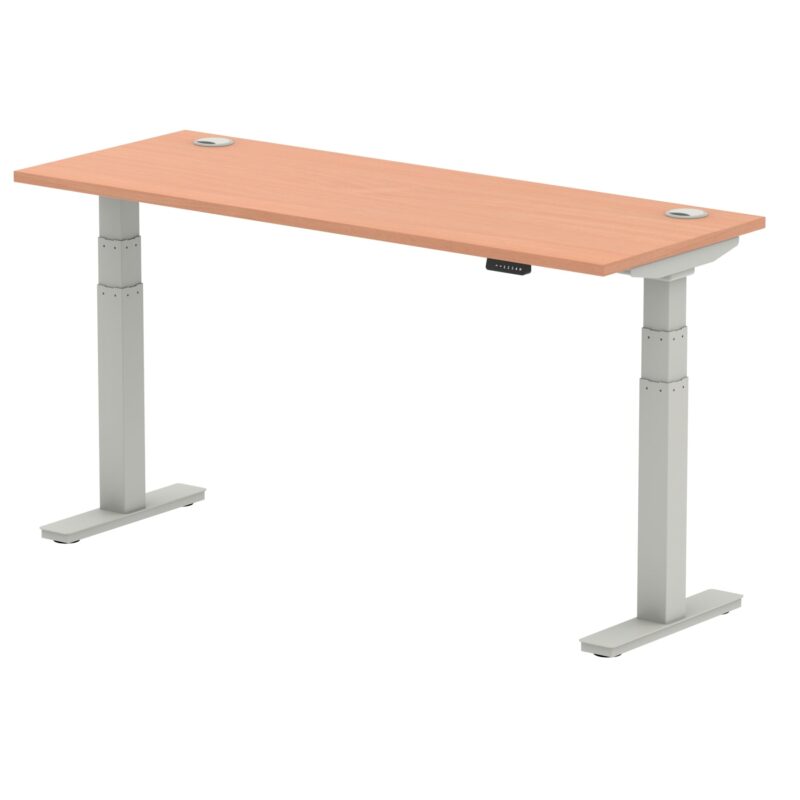 OE - Air Height Adjustable Slimline Desk With Cable Ports - Image 4
