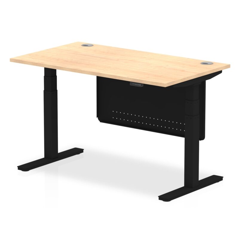 OE - Air Height Adjustable Desk with Cable Ports with Steel Modesty Panel - Image 61