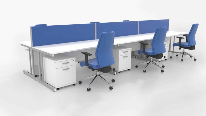Impulse 1200mm Straight Desk Cantilever Leg - Image 34