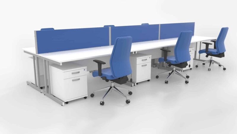 Impulse 1200mm Straight Desk Cantilever Leg - Image 35