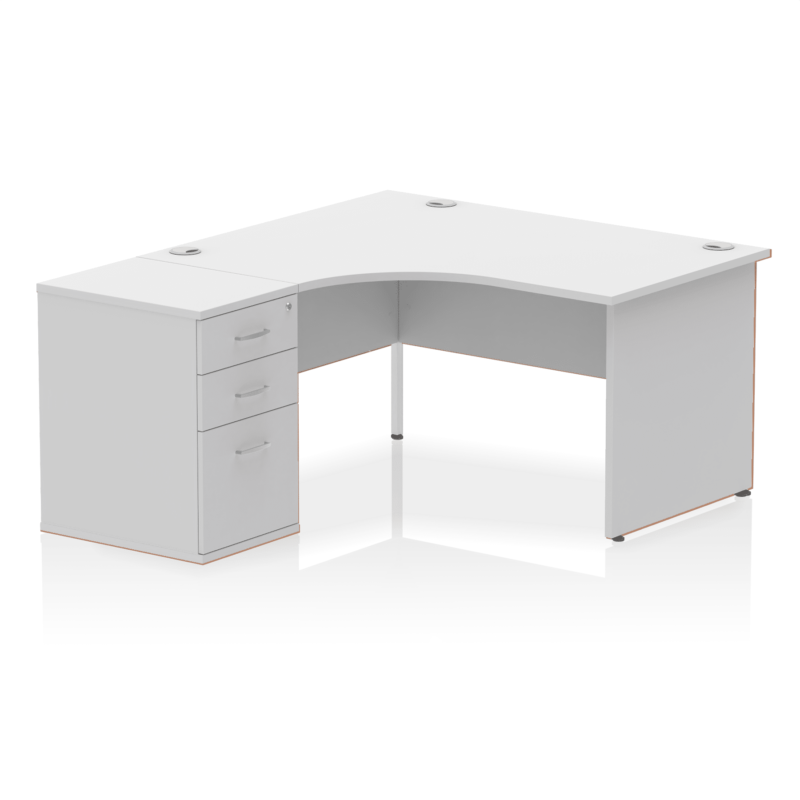 Impulse Panel End Crescent Desk Workstation - Image 52