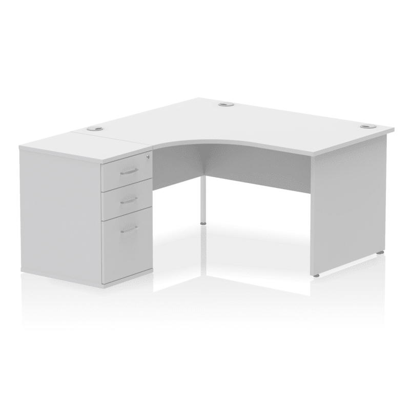 Impulse Panel End Crescent Desk Workstation - Image 79
