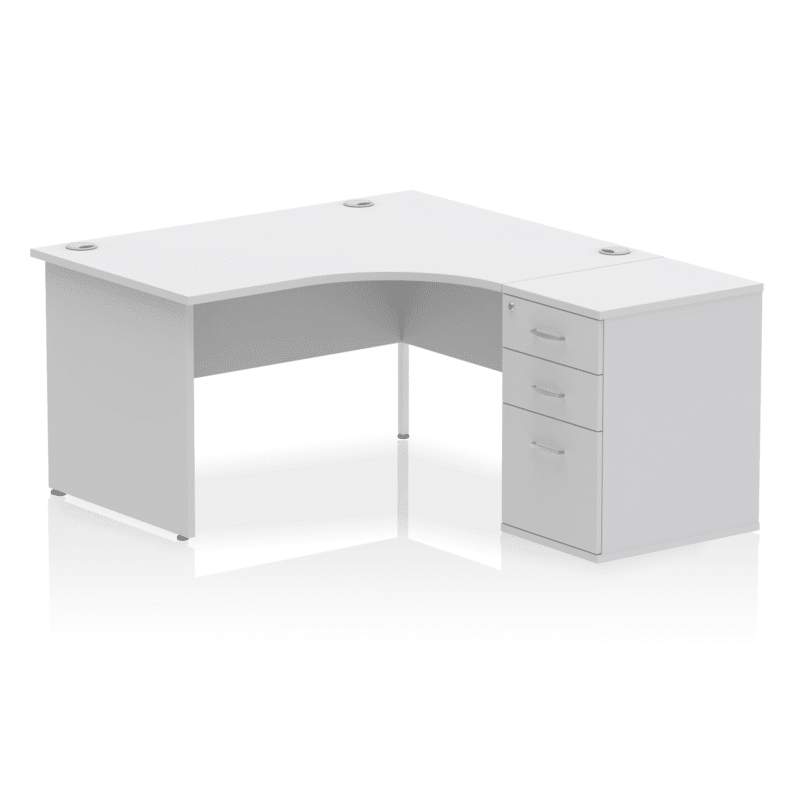 Impulse Panel End Crescent Desk Workstation - Image 59