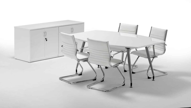 High Gloss Twin Cupboard With Credenza Top - Image 4