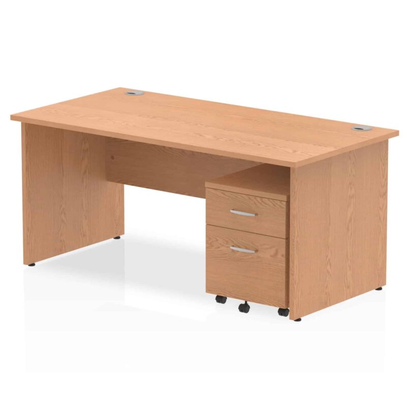 OE - Impulse Panel End Straight Desk With Mobile Pedestal - Image 26