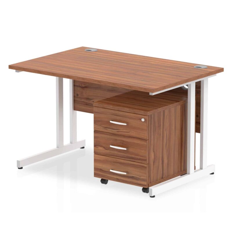 OE - Impulse 1200mm Cantilever Straight Desk With Mobile Pedestal - Image 13