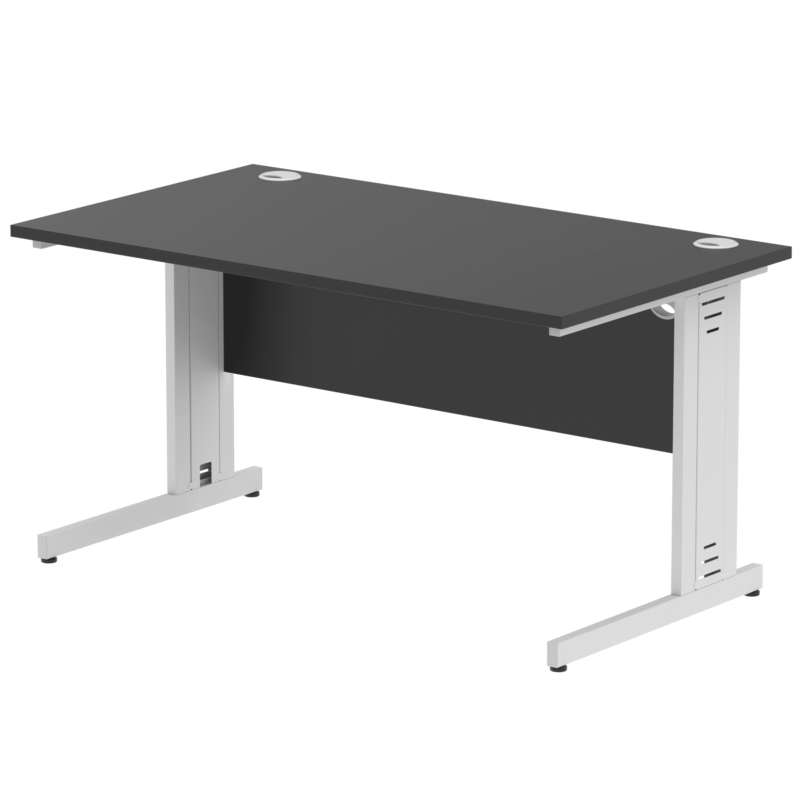 Impulse 1400mm Straight Desk Cable Managed Leg - Image 104