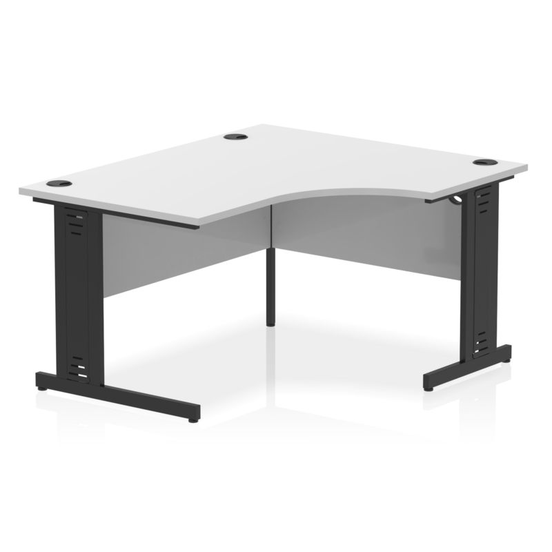 Impulse 1400mm Right Crescent Desk Cable Managed Leg - Image 18
