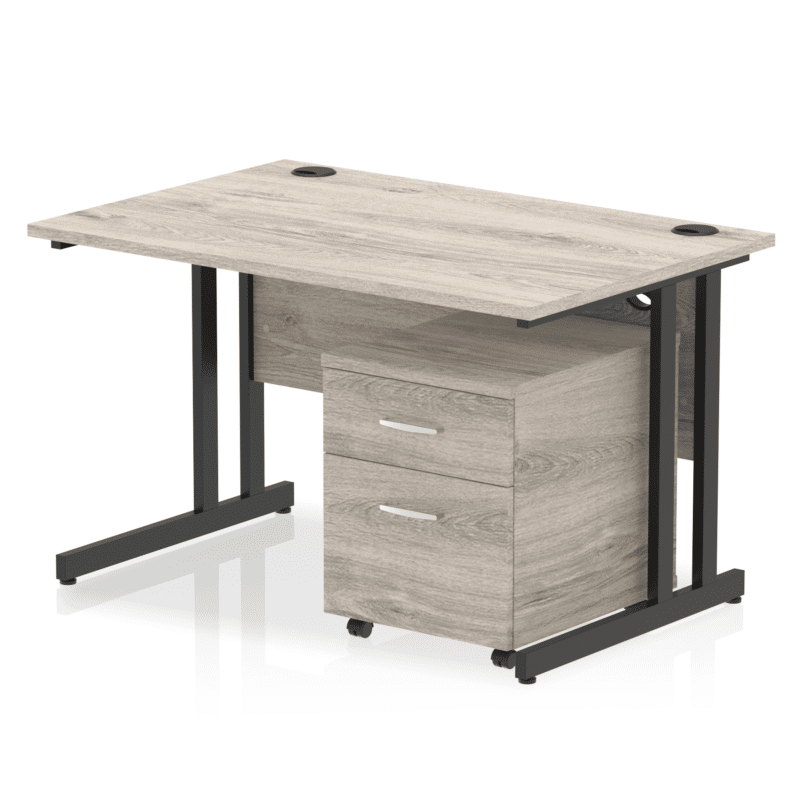 OE - Impulse 1200mm Cantilever Straight Desk With Mobile Pedestal - Image 17