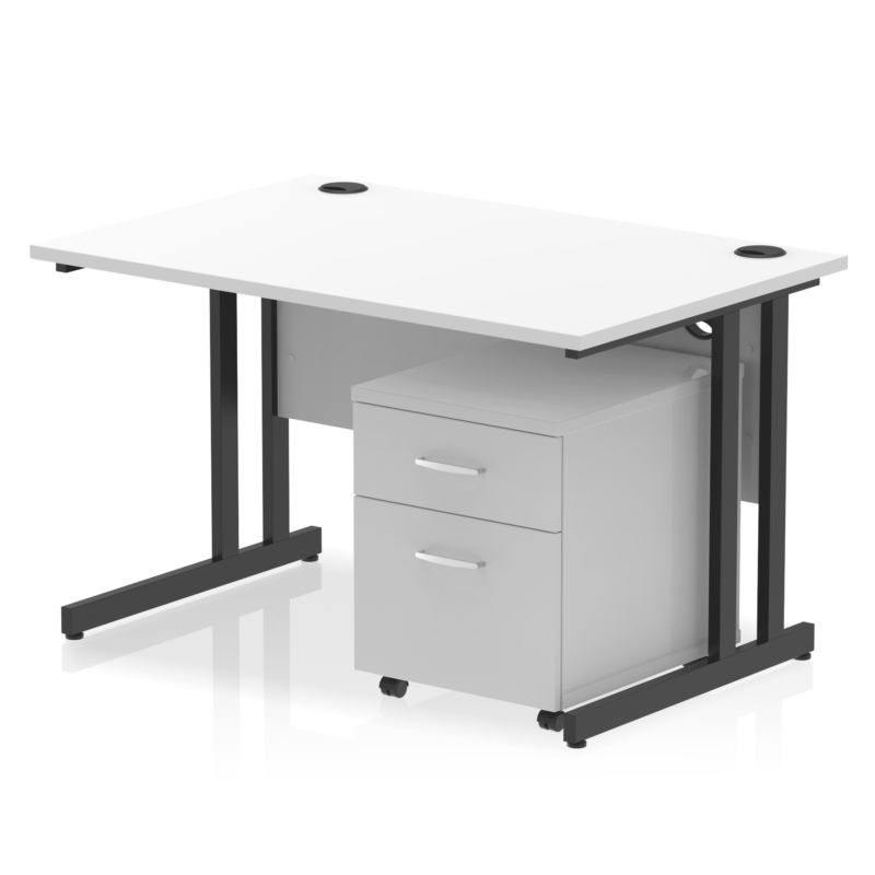 OE - Impulse 1200mm Cantilever Straight Desk With Mobile Pedestal - Image 20