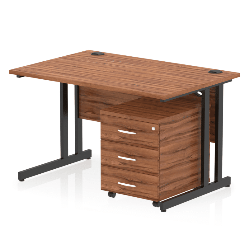 OE - Impulse 1200mm Cantilever Straight Desk With Mobile Pedestal - Image 27