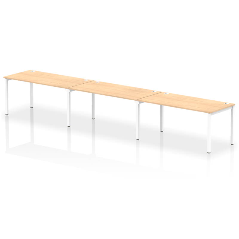 Impulse Single Row Bench Desk - 3 Person - Image 30