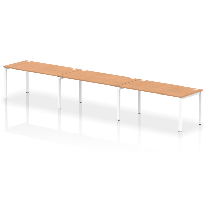 Impulse Single Row Bench Desk - 3 Person - Image 32