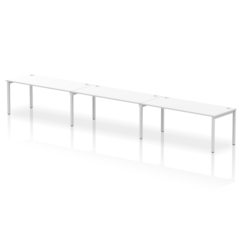 Impulse Single Row Bench Desk - 3 Person - Image 47