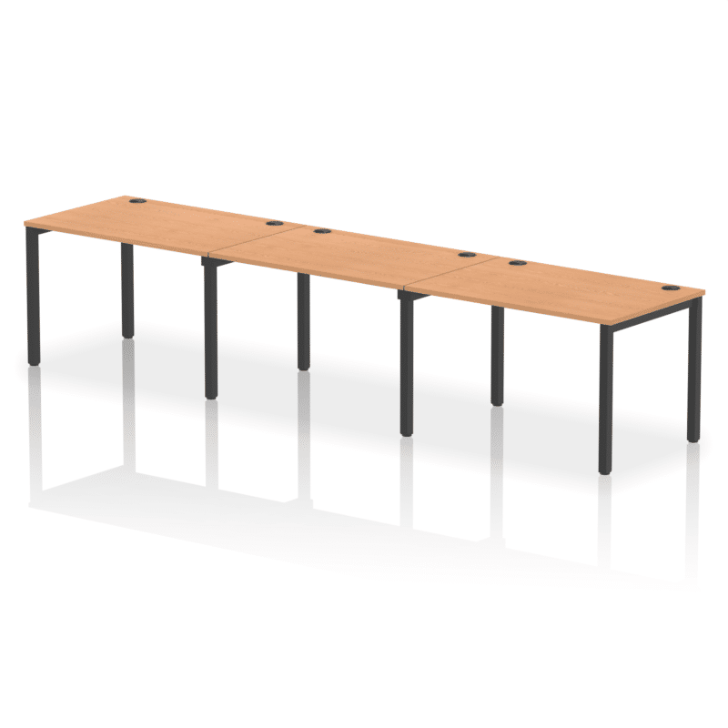 Impulse Single Row Bench Desk - 3 Person - Image 55