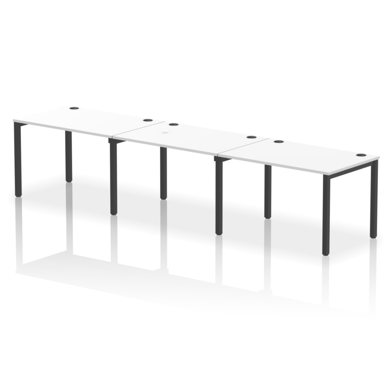 Impulse Single Row Bench Desk - 3 Person - Image 56