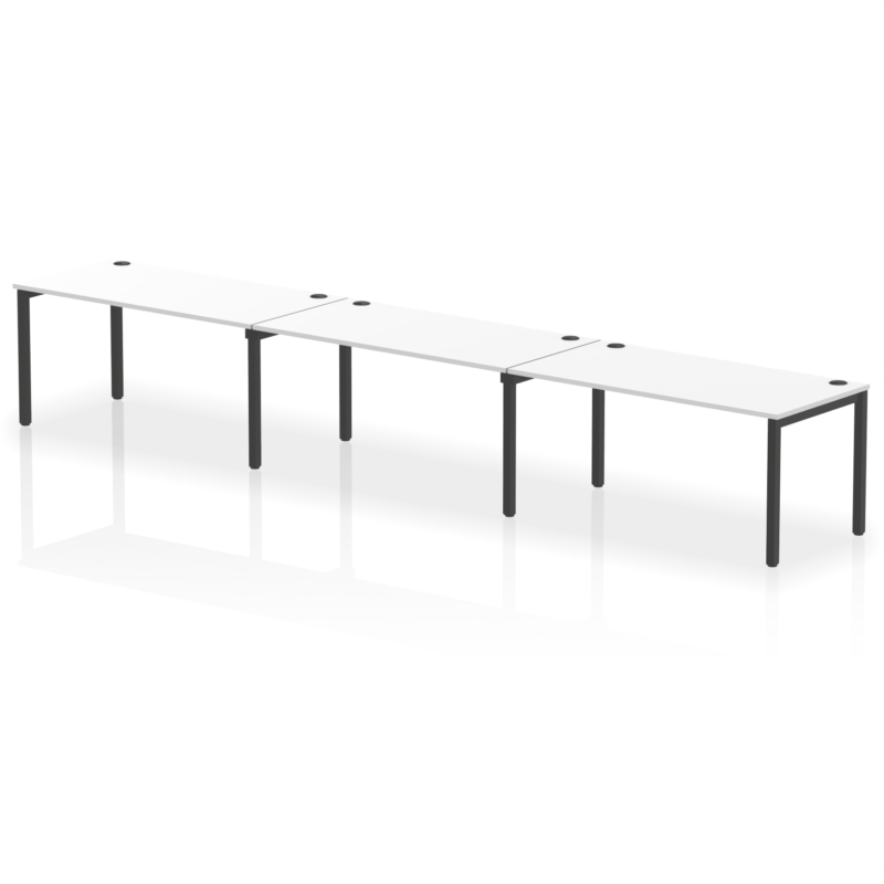 Impulse Single Row Bench Desk - 3 Person - Image 74