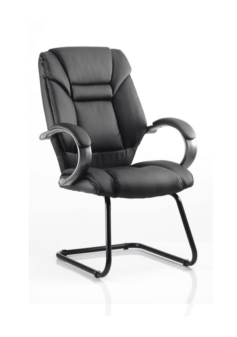Galloway High Back Cantilever Visitor Chair with Arms - Image 3